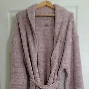 Barefoot Dreams 3X long Cozy Chic 509 Vintage Rose Robe